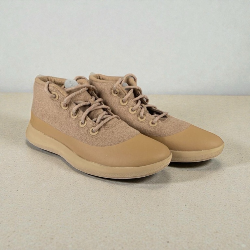 Allbirds Wool Runner Mizzle Plus Hazy Beige Merino Water Repellent Sneakers 8